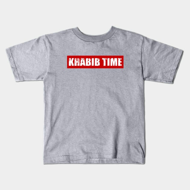 Khabib Time Cool Font Kids T-Shirt by calvingariz